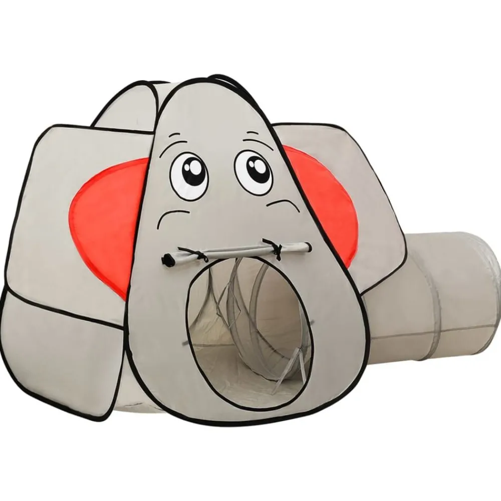 Kinderspeeltent Olifant 174x86x101 cm grijs>vidaXL