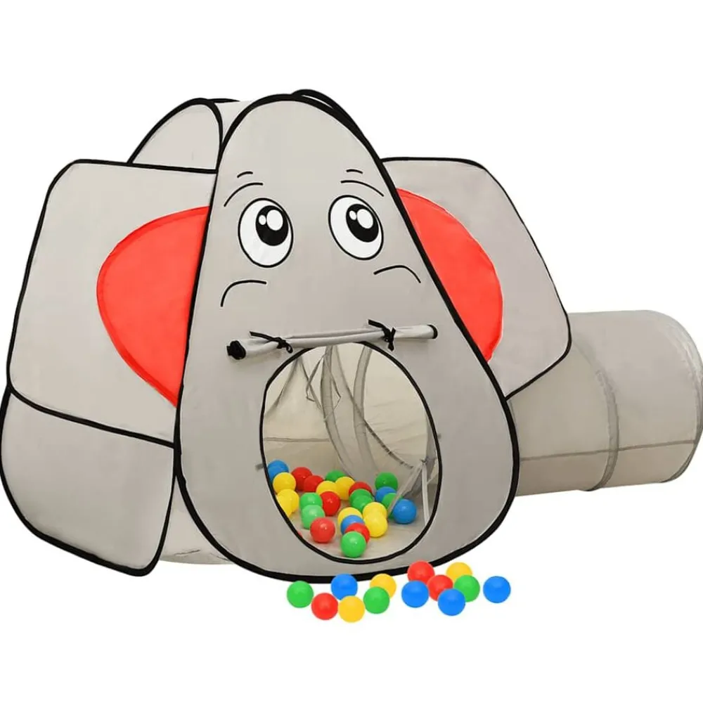 Kinderspeeltent Olifant 174x86x101 cm grijs>vidaXL