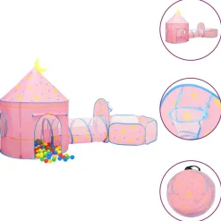 Kinderspeeltent 301x120x128 cm roze>vidaXL Outlet