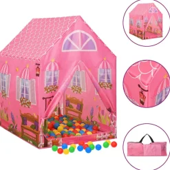 Buitenspeelgoed*vidaXL Kinderspeeltent 69x94x104 cm roze