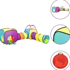 Buitenspeelgoed*vidaXL Kinderspeeltent 190x264x90 cm meerkleurig Geel