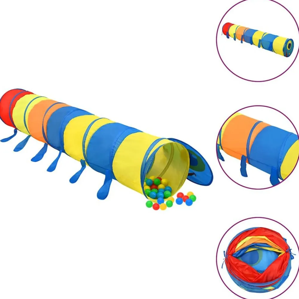 Kinderspeeltunnel 245 cm polyester meerkleurig>vidaXL Clearance