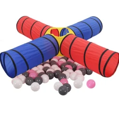 Kinderspeeltunnel met 250 ballen meerkleurig>vidaXL New