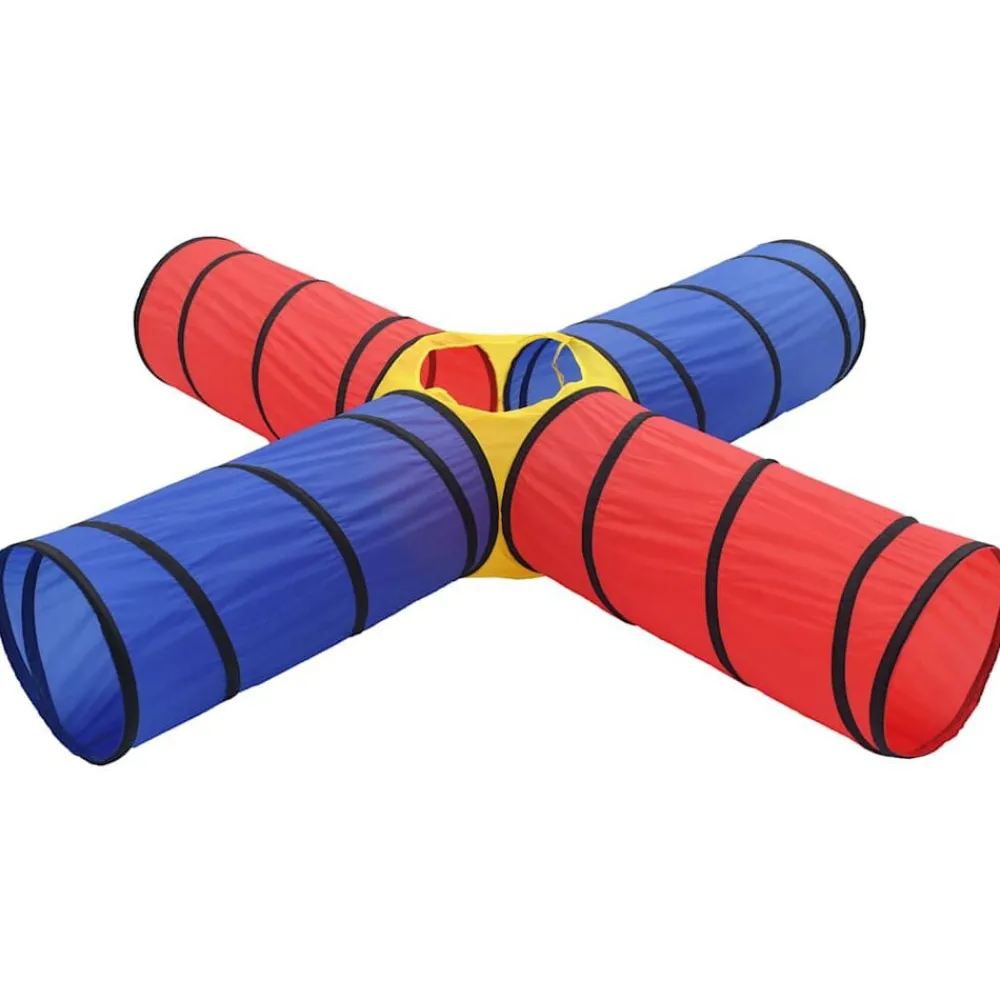 Kinderspeeltunnel met 250 ballen meerkleurig>vidaXL Outlet