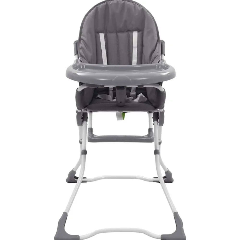 Meubelen Voor Baby'S & Peuters*vidaXL Kinderstoel hoog en wit Grijs