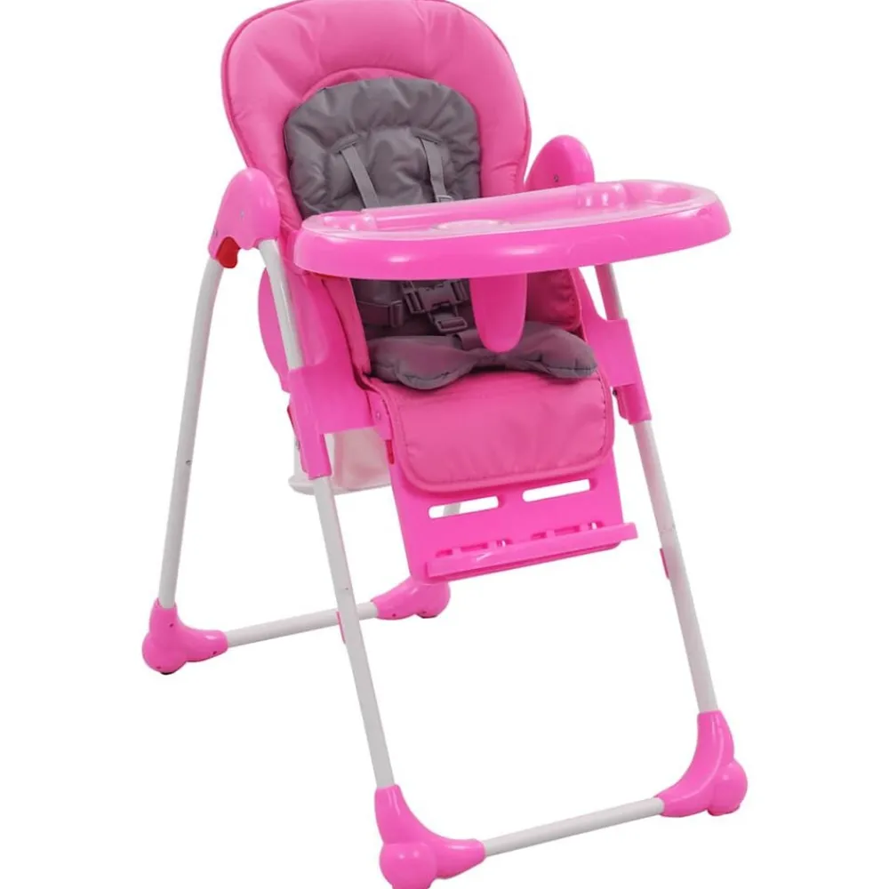 Kinderstoel hoog en grijs>vidaXL New