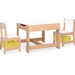 Meubelen Voor Baby'S & Peuters*vidaXL Kindertafel met 2 stoelen MDF Bruin