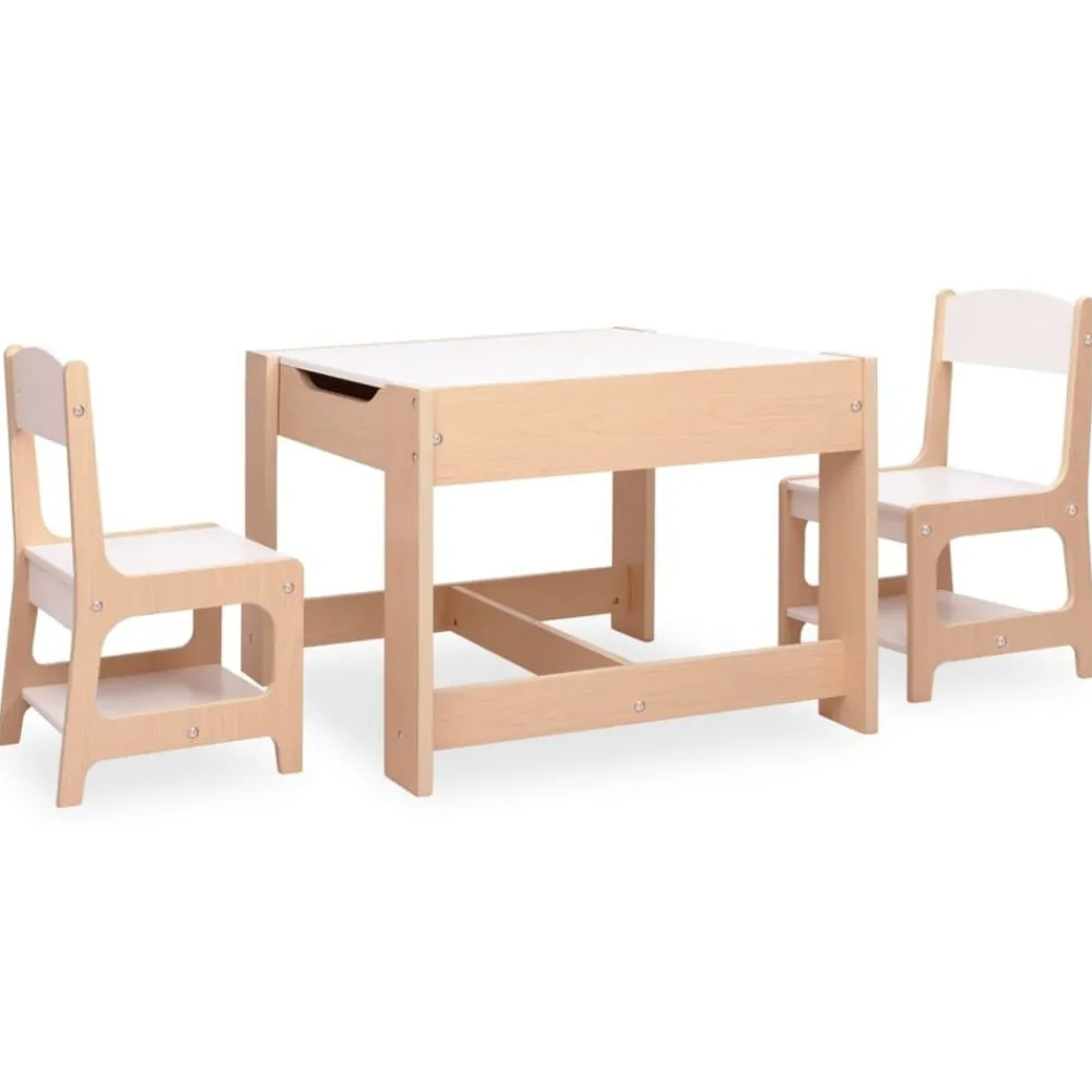 Meubelen Voor Baby'S & Peuters*vidaXL Kindertafel met 2 stoelen MDF Bruin