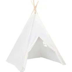 Buitenspeelgoed*vidaXL Kindertipitent met tas 120x120x150 cm peachskin Wit