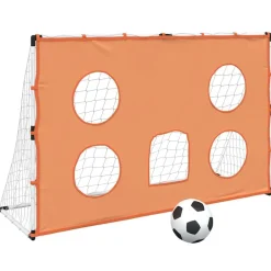 Sport & Spel*vidaXL Kindervoetbaldoel met doelmat en bal 182x62x118 cm