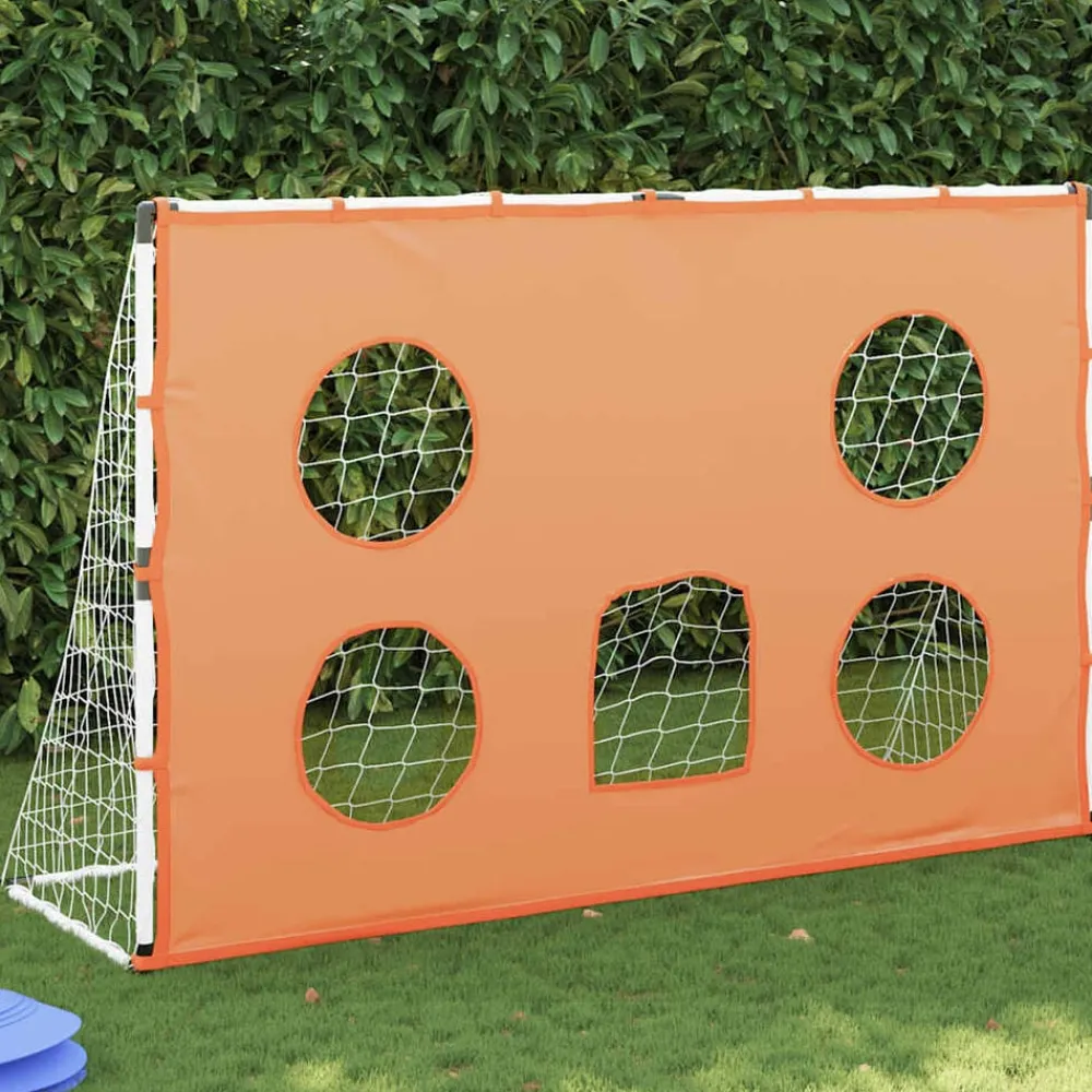Sport & Spel*vidaXL Kindervoetbaldoel met doelmat en bal 182x62x118 cm