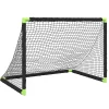 Sport & Spel*vidaXL Kindervoetbaldoel inklapbaar 90x64x64 cm zwart