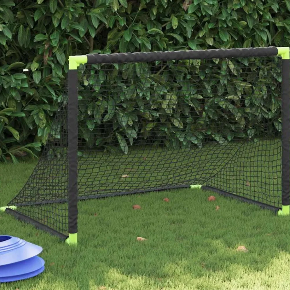 Sport & Spel*vidaXL Kindervoetbaldoel inklapbaar 90x64x64 cm zwart