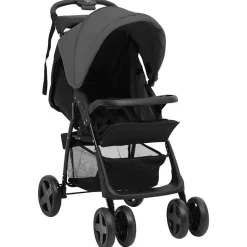 Kinderwagen 3-in-1 staal en zwart>vidaXL Sale