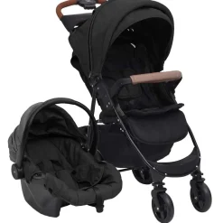 Onderweg*vidaXL Kinderwagen 3-in-1 staal kleurig Antraciet
