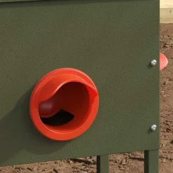 Huisdierbenodigdheden*vidaXL Kip voerbak Olijf Groen 41,5 x 20,5 x 33 cm Koudgewalst Staal Olijfgroen