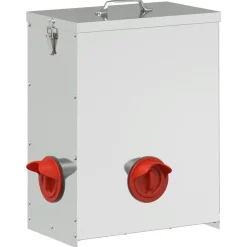 Kip voerbak Zilver 32,5 x 20,5 x 43 cm>vidaXL Outlet