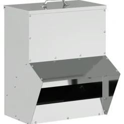 Huisdierbenodigdheden*vidaXL Kip voerbak Zilver 20 x 25 x35 cm Gegalvaniseerd staal
