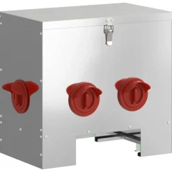 Kip voerbak Zilver 40,5 x 25 x 38 cm>vidaXL Best