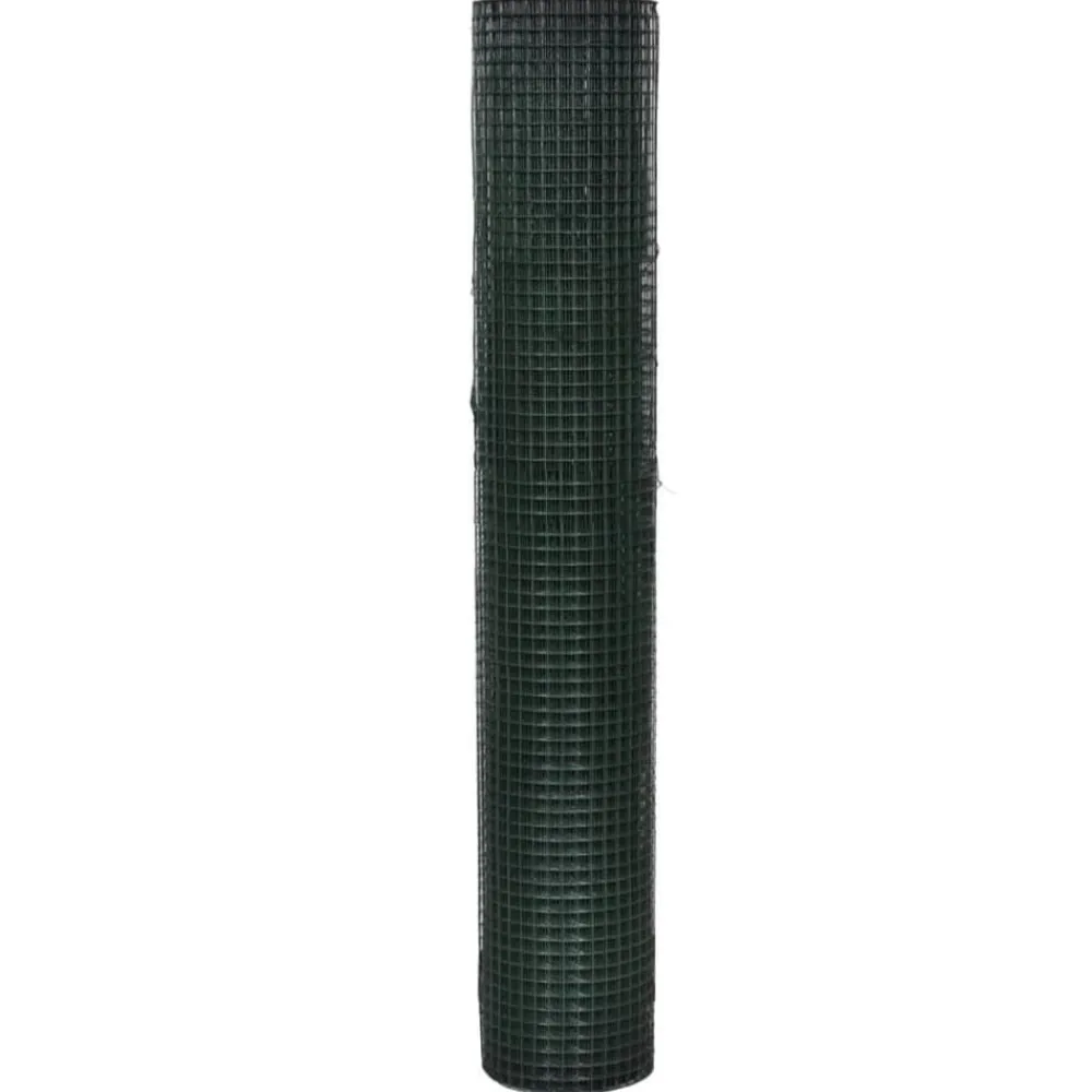 Kippengaas 10x1 m gegalvaniseerd staal met PVC-coating>vidaXL Sale