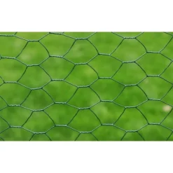 Tuinafscheidingen*vidaXL Kippengaas 25x0,5 m met PVC coating Groen