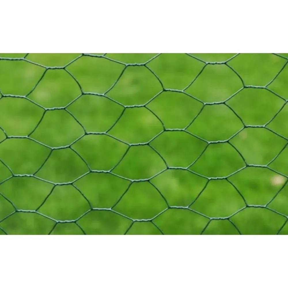 Tuinafscheidingen*vidaXL Kippengaas 25x0,5 m met PVC coating Groen
