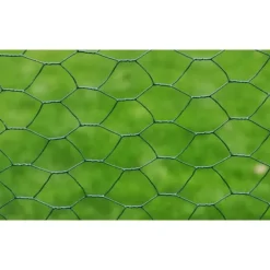 Tuinafscheidingen*vidaXL Kippengaas 25x0,5 m met PVC coating Groen