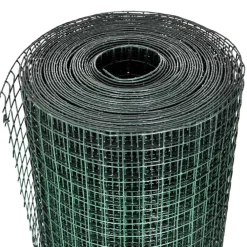 Kippengaas 25x0,5 m staal met PVC coating grijs><noscript><img width=