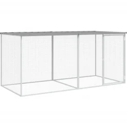 Kippenhok met dak 203x98x90 cm gegalvaniseerd staal>vidaXL Sale