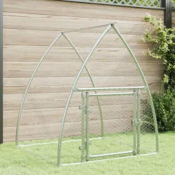 Huisdierbenodigdheden*vidaXL Kippenhok 100x105x120 cm gegalvaniseerd staal zilverkleurig