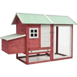 Kippenhok 170x81x110 cm massief grenen- en vurenhout>vidaXL Outlet