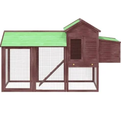 Kippenhok 193x65x117 cm massief grenenhout kleurig><noscript><img width=