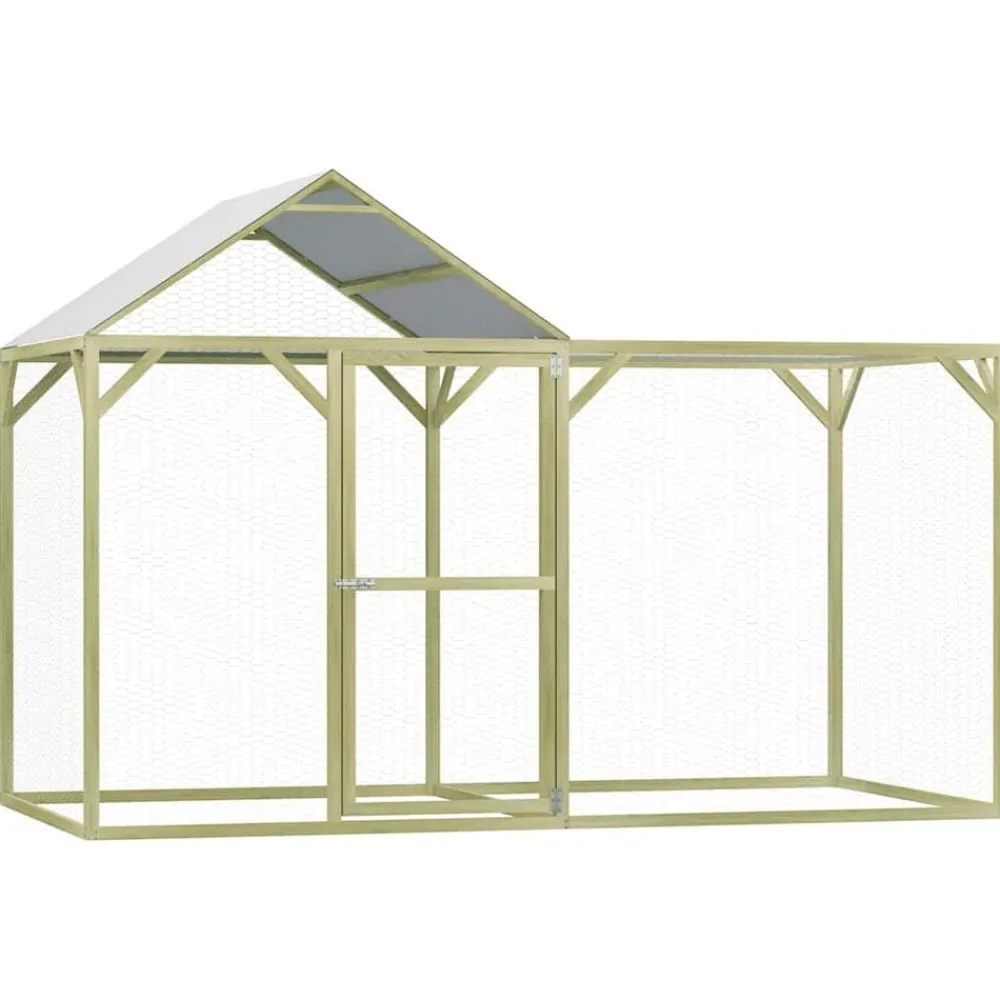 Huisdierbenodigdheden*vidaXL Kippenhok 3x1,5x2 m geïmpregneerd grenenhout