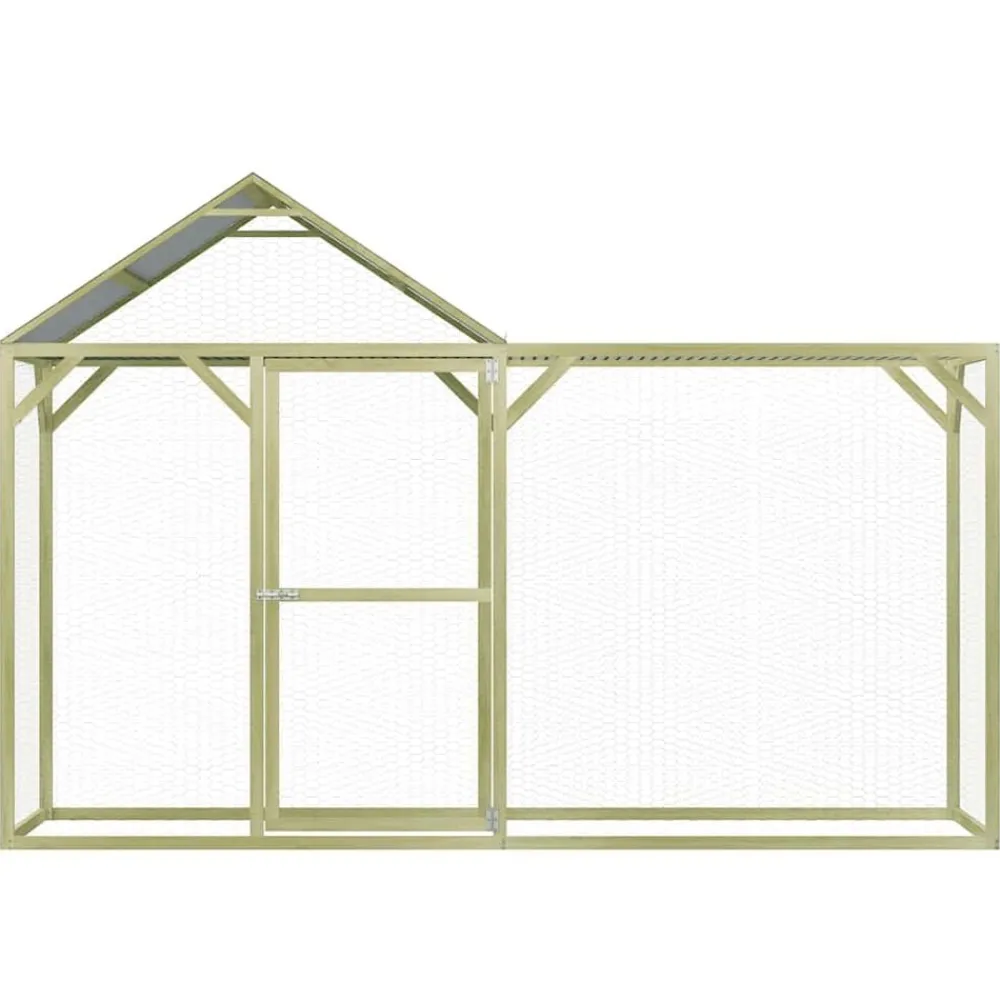Huisdierbenodigdheden*vidaXL Kippenhok 3x1,5x2 m geïmpregneerd grenenhout