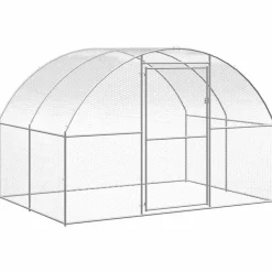 Kippenren 3x2x2 m gegalvaniseerd staal>vidaXL Sale