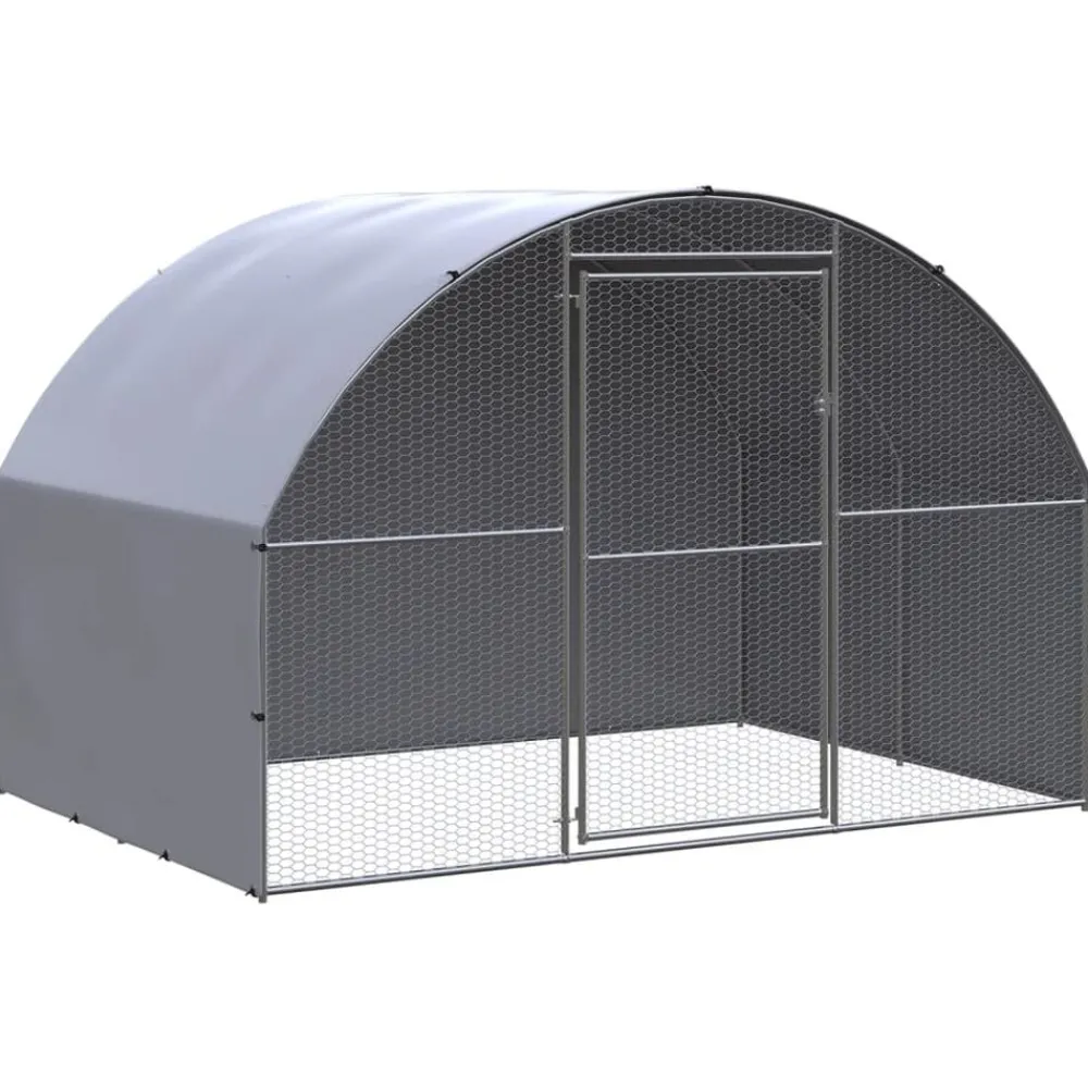 Kippenren 3x2x2 m gegalvaniseerd staal>vidaXL Clearance