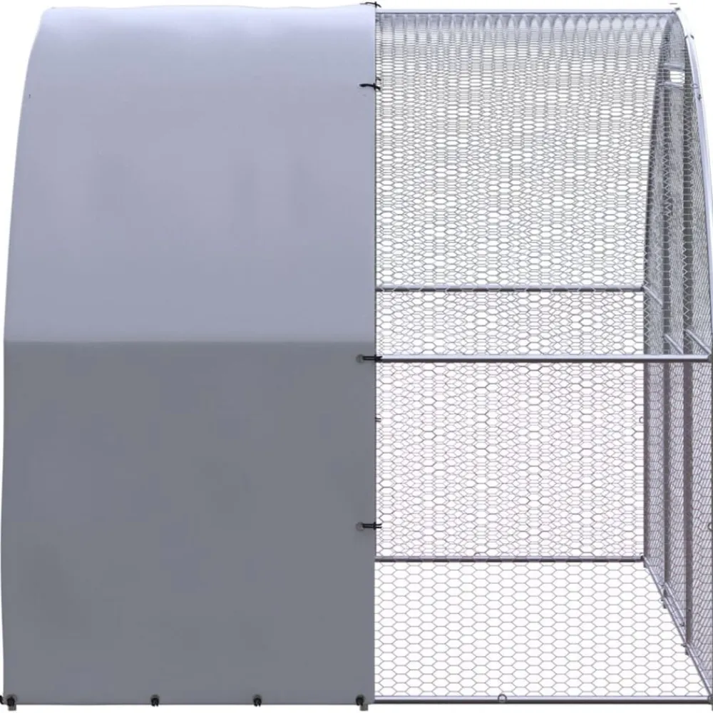 Kippenren 3x2x2 m gegalvaniseerd staal>vidaXL Clearance