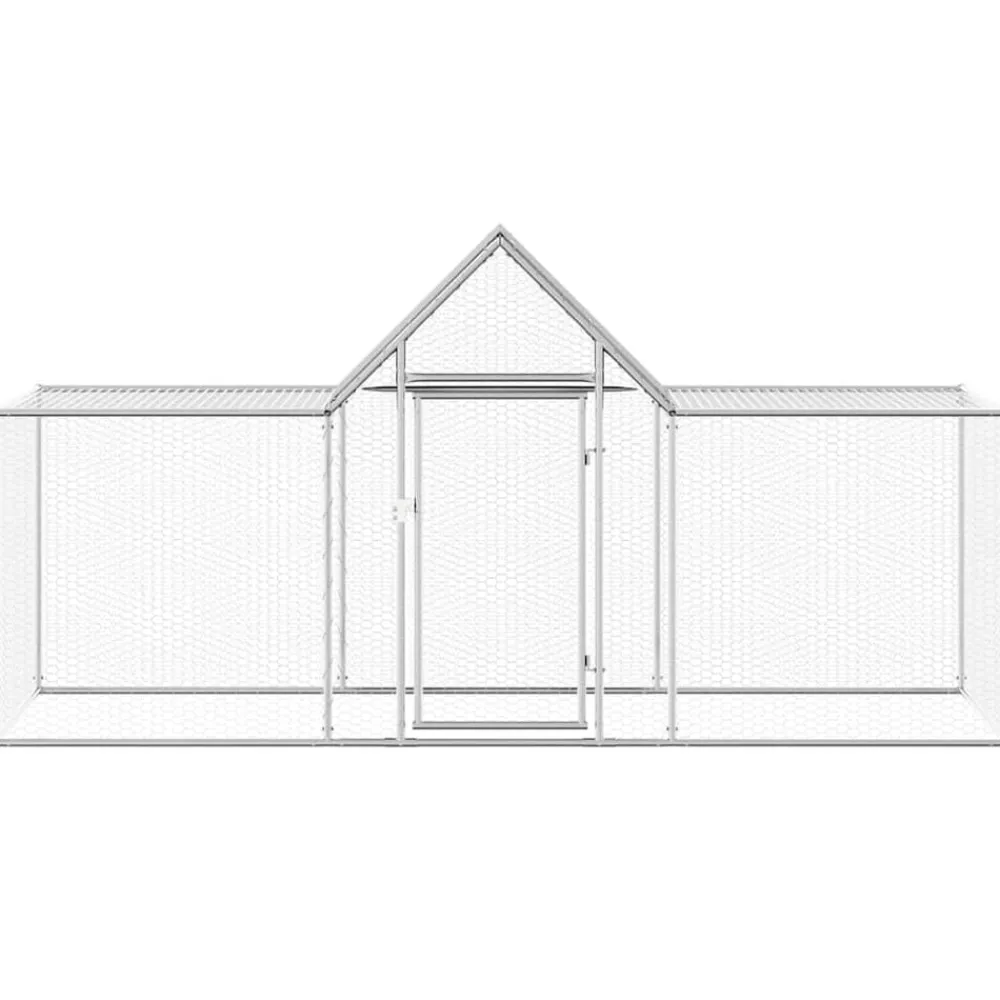 Kippenren 3x1x1,5 m gegalvaniseerd staal>vidaXL Discount