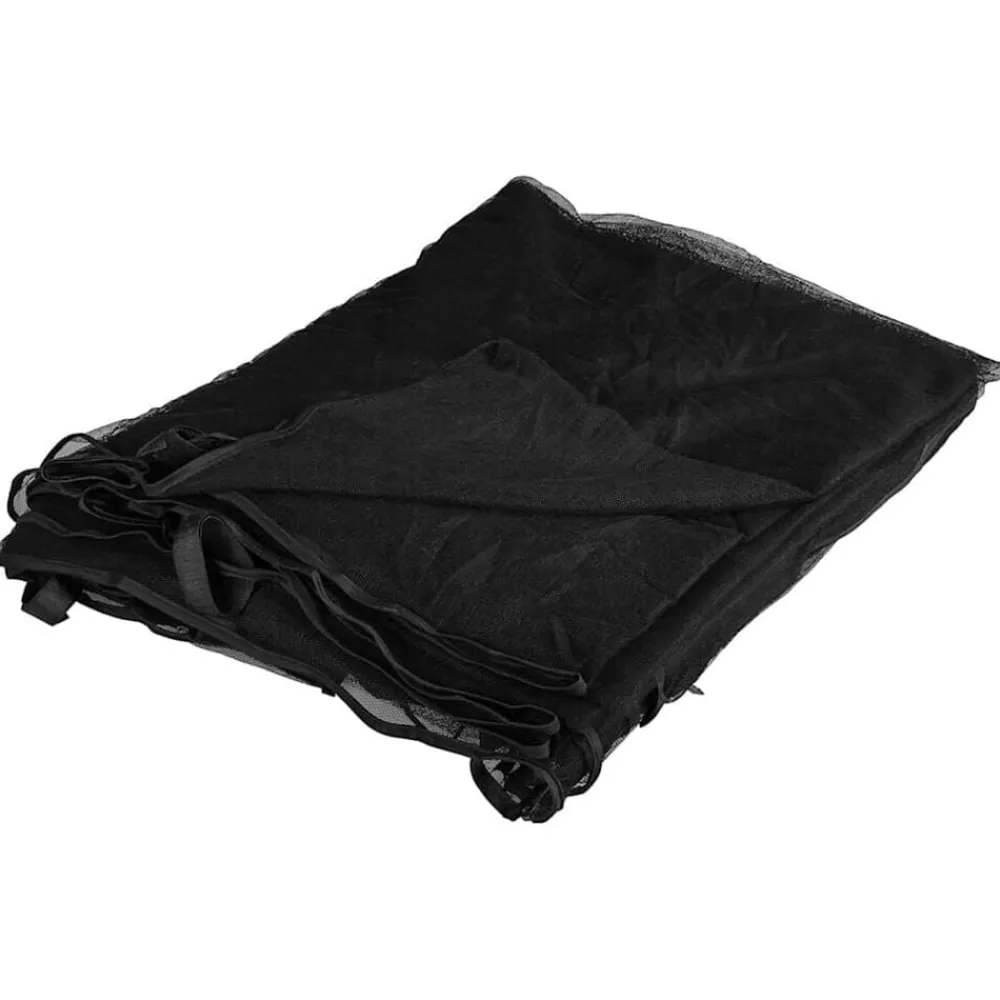 Buitensport*vidaXL Klamboe voor buiten 220 gaas 300x300x200 cm Zwart