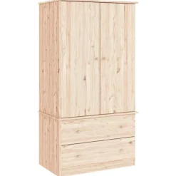Kledingkast ALTA 90x55x170 cm massief grenenhout>vidaXL Discount