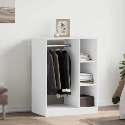 Huishoudelijke Benodigdheden*vidaXL Kledingkast 77x48x102 cm bewerkt hout Wit