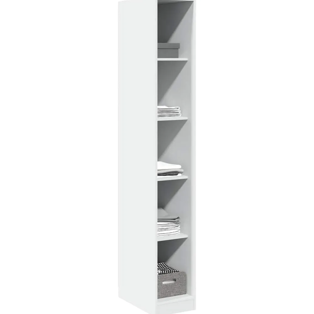 Kasten & Opbergmeubelen*vidaXL Kledingkast 30x50x200 cm bewerkt hout Wit