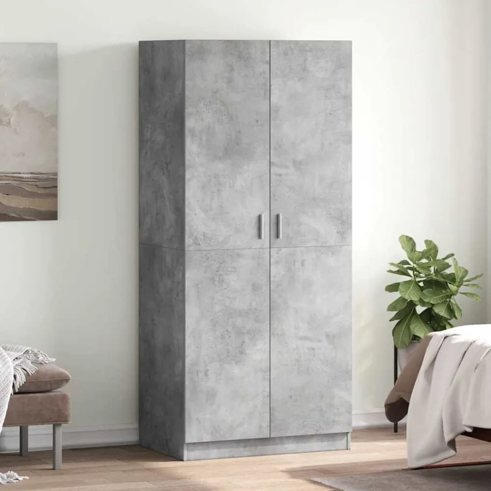 Kledingkast 80x52x180 cm bewerkt hout>vidaXL