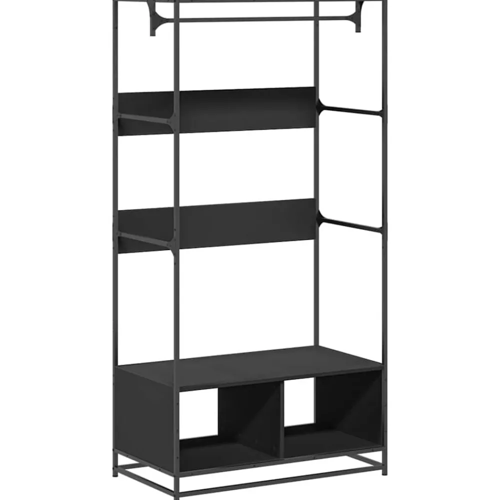 Kledingkast 90x50x180 cm bewerkt hout>vidaXL Clearance