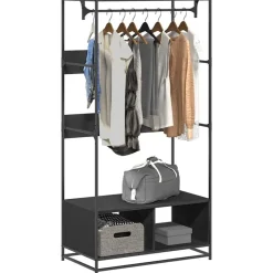 Kledingkast 90x50x180 cm bewerkt hout>vidaXL Clearance