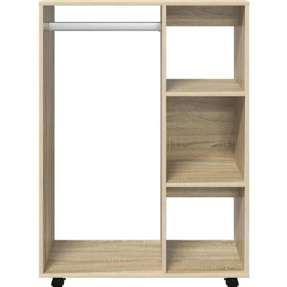 Kledingkast 80x40x110 cm bewerkt hout kleurig>vidaXL Discount