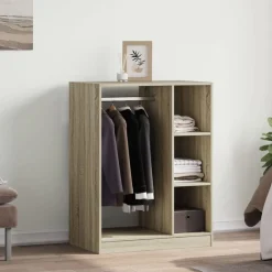 Huishoudelijke Benodigdheden*vidaXL Kledingkast 77x48x102 cm bewerkt hout kleurig Sonoma eiken