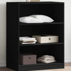 Huishoudelijke Benodigdheden*vidaXL Kledingkast 77x48x102 cm bewerkt hout Zwart