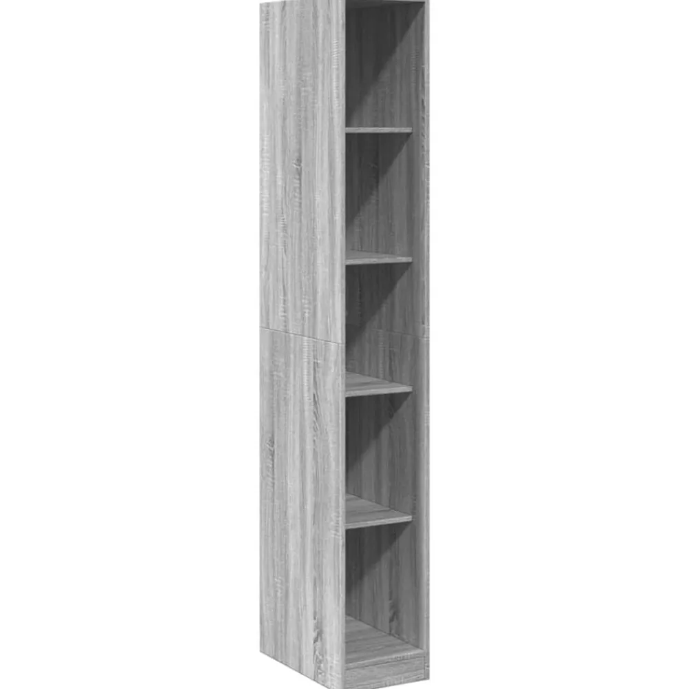 Kledingkast 30x50x200 cm bewerkt hout eikenkleur>vidaXL Online