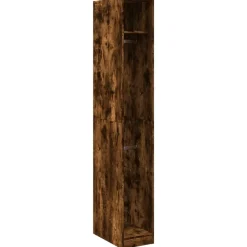 Kasten & Opbergmeubelen*vidaXL Kledingkast 30x50x200 cm bewerkt hout kleurig Gerookt eiken